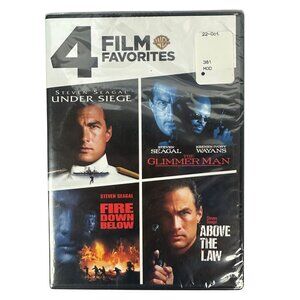 4 Film DVD Favorites Steven Seagal Under Siege The Glimmer Man Fire Down Below